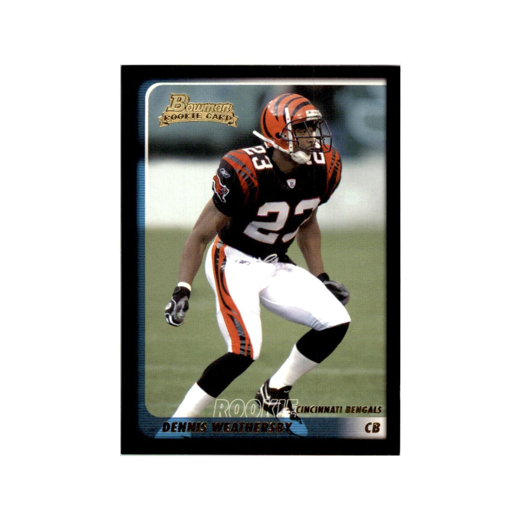 2003 Bowman Dennis Weathersby RC Football Cards #244