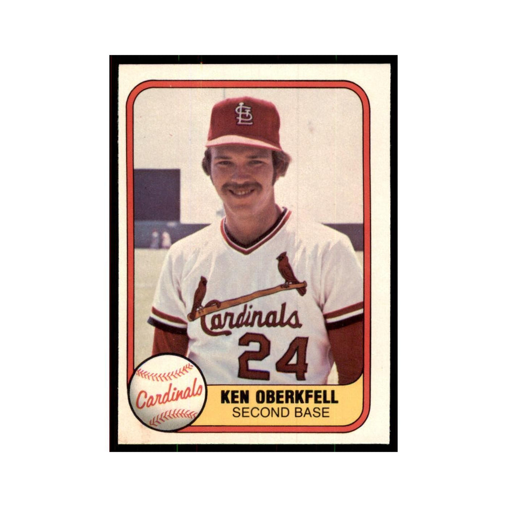 1981 Fleer Ken Oberkfell Baseball Cards #532