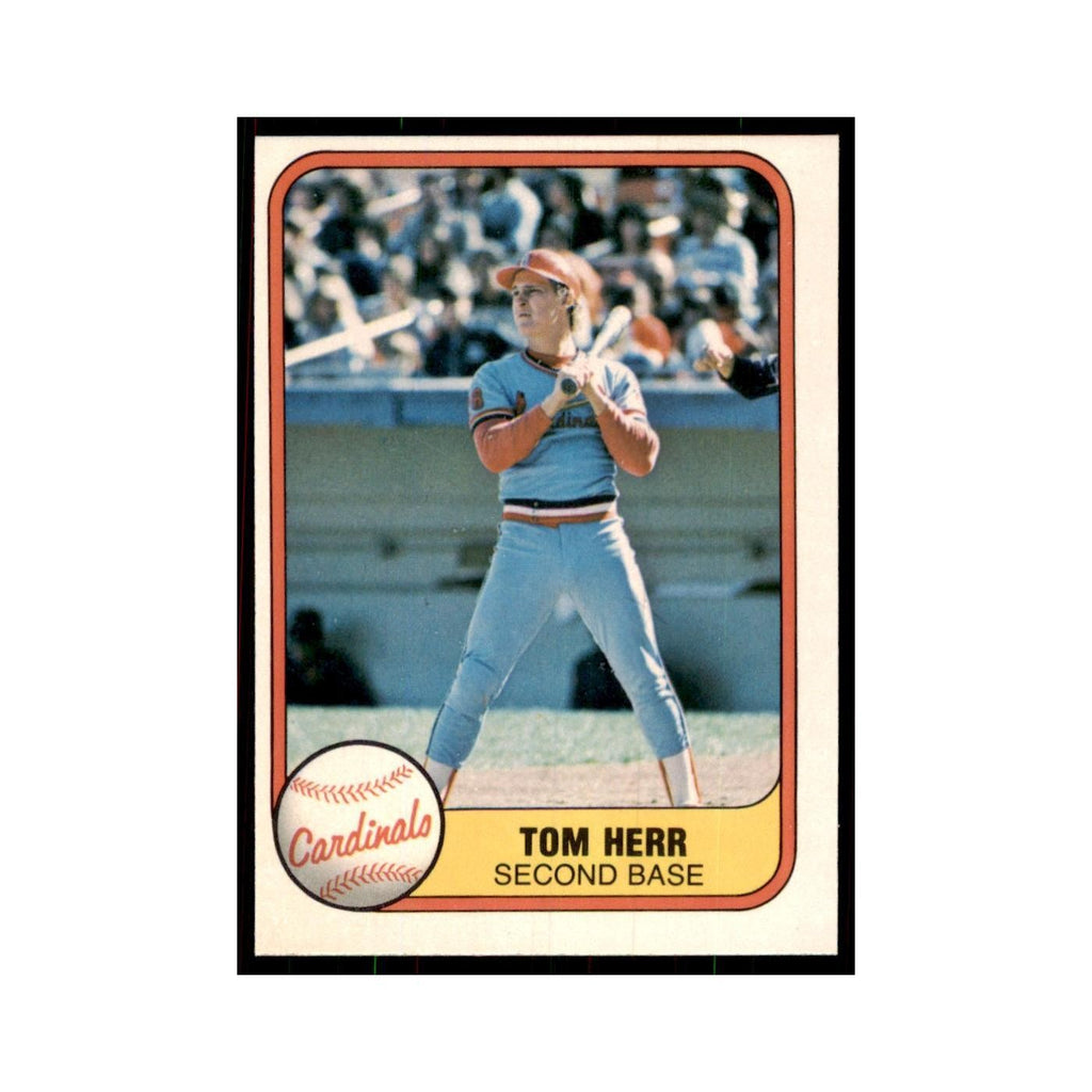 1981 Fleer Tom Herr Baseball Cards #550
