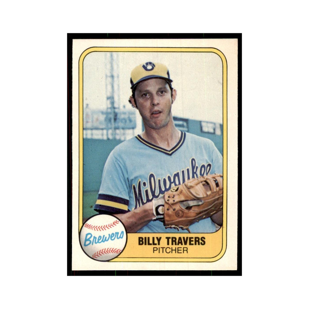 1981 Fleer Billy Travers Baseball Cards #525