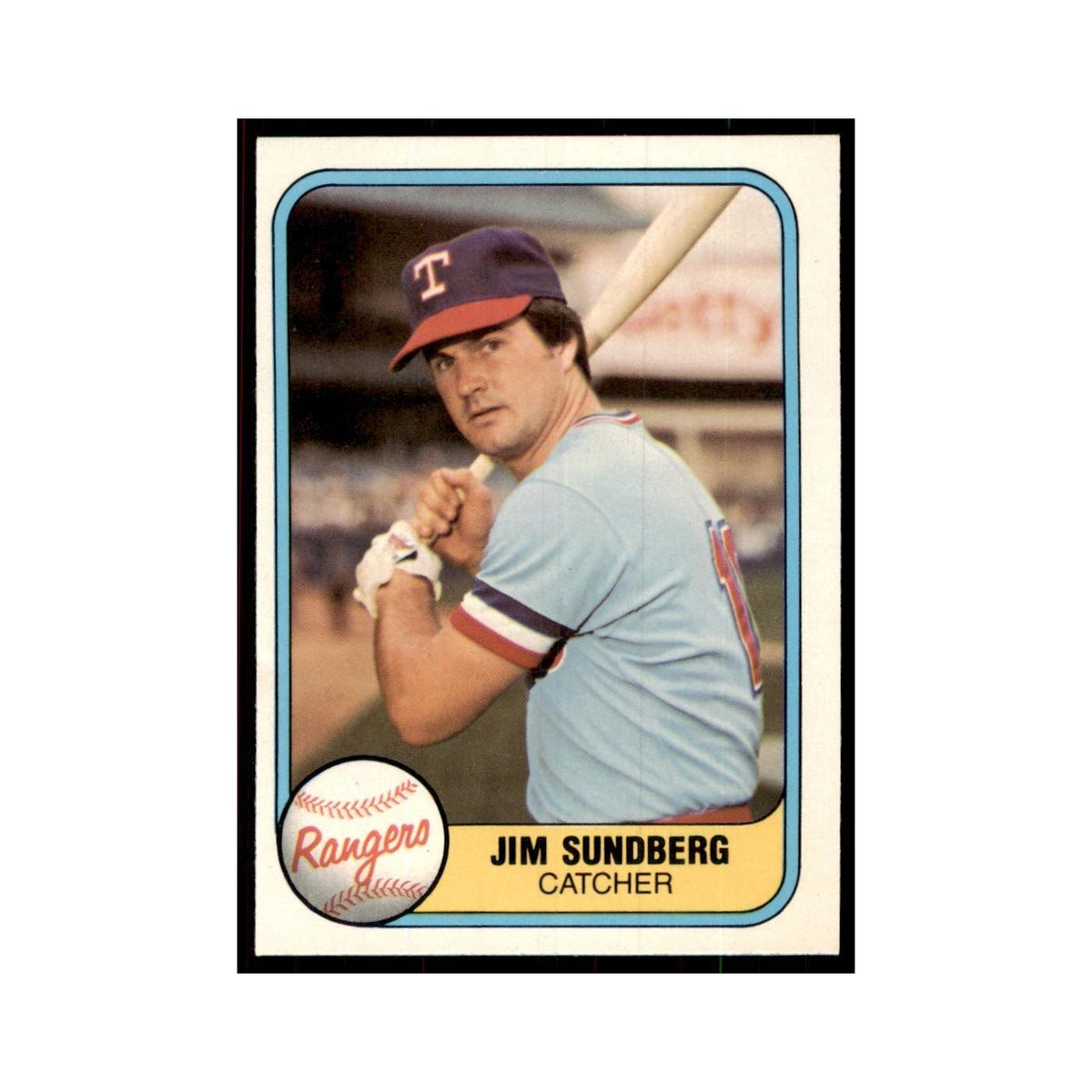 1981 Fleer Jim Sundberg Baseball Cards #619
