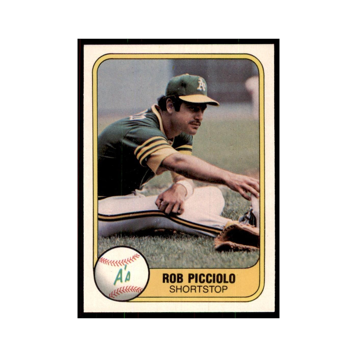 1981 Fleer Rob Picciolo Baseball Cards #582