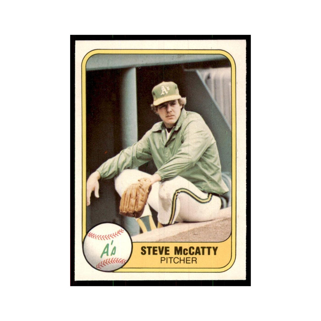 1981 Fleer Steve McCatty Baseball Cards #589