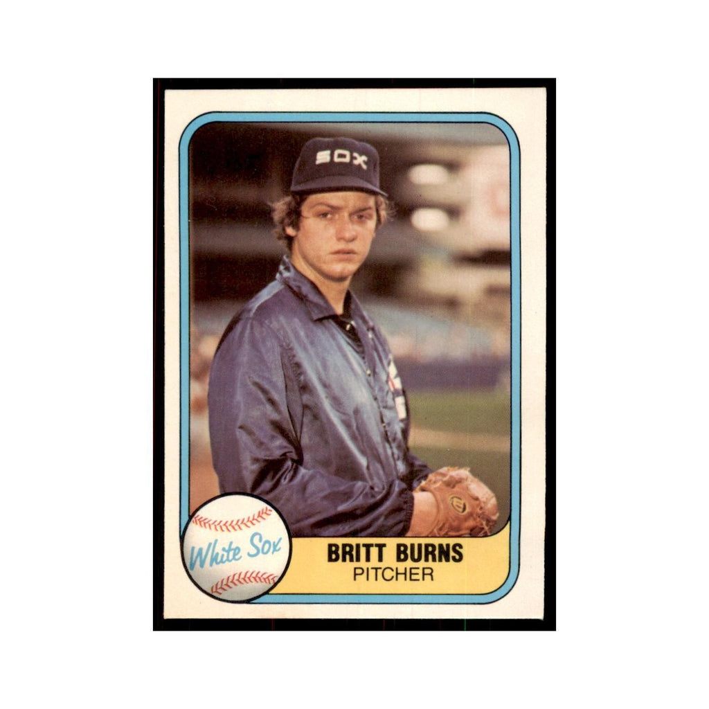 1981 Fleer Britt Burns Baseball Cards #342