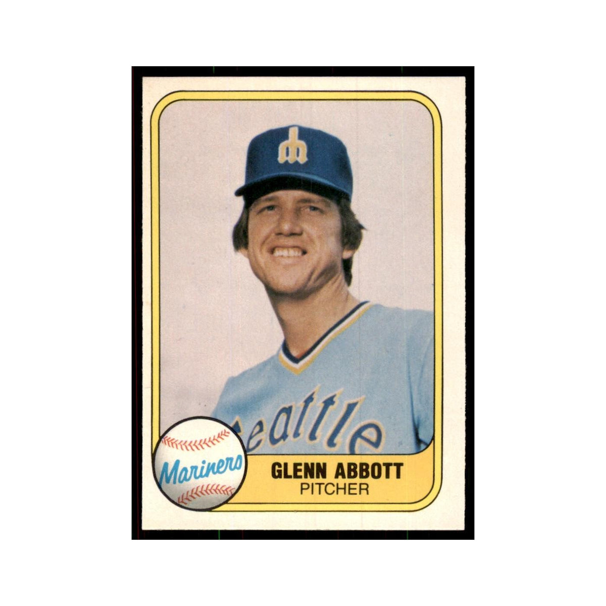 1981 Fleer Glenn Abbott Baseball Cards #615