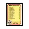 1981 Fleer Checklist Blue Jays/Giants Baseball Cards #651