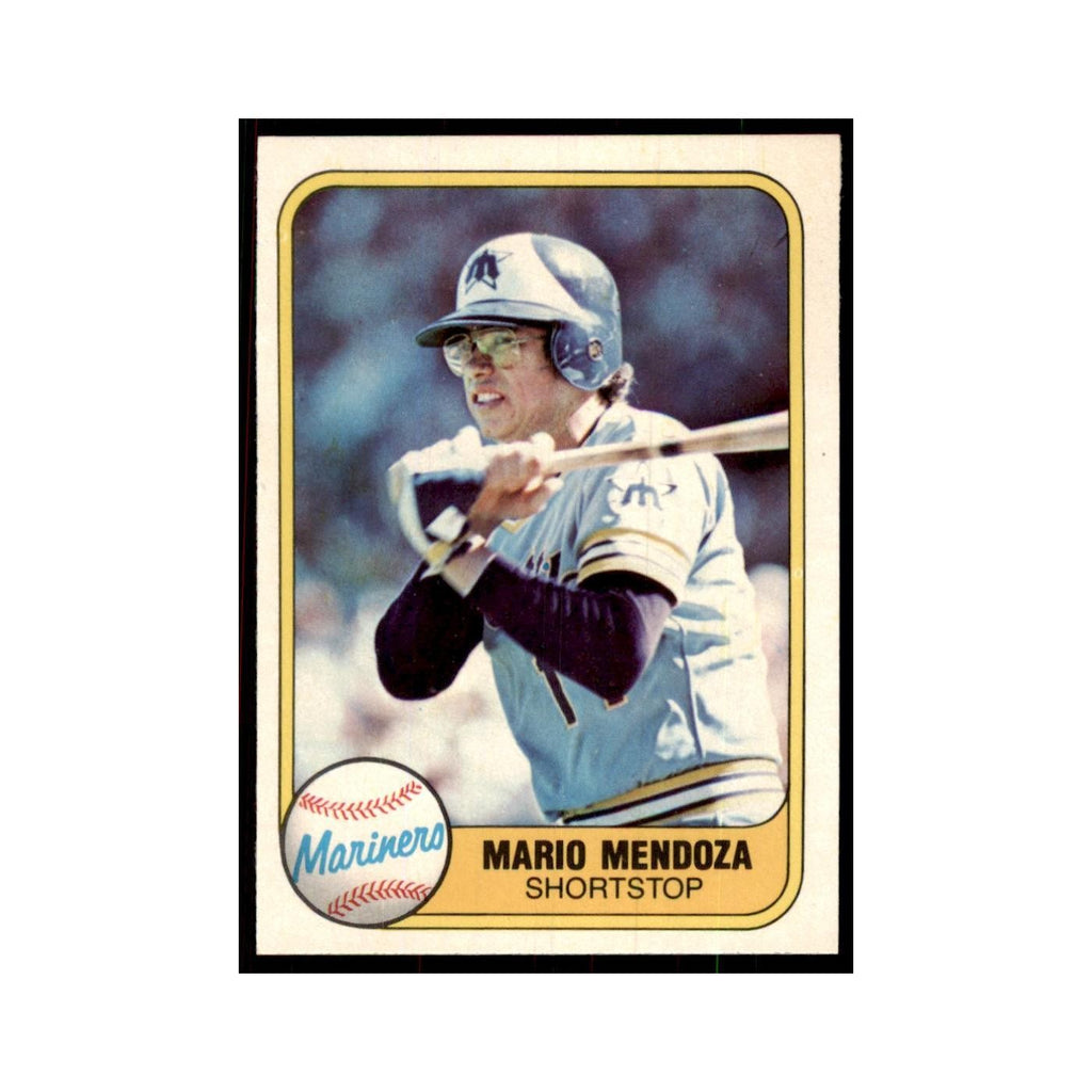 1981 Fleer Mario Mendoza Baseball Cards #613