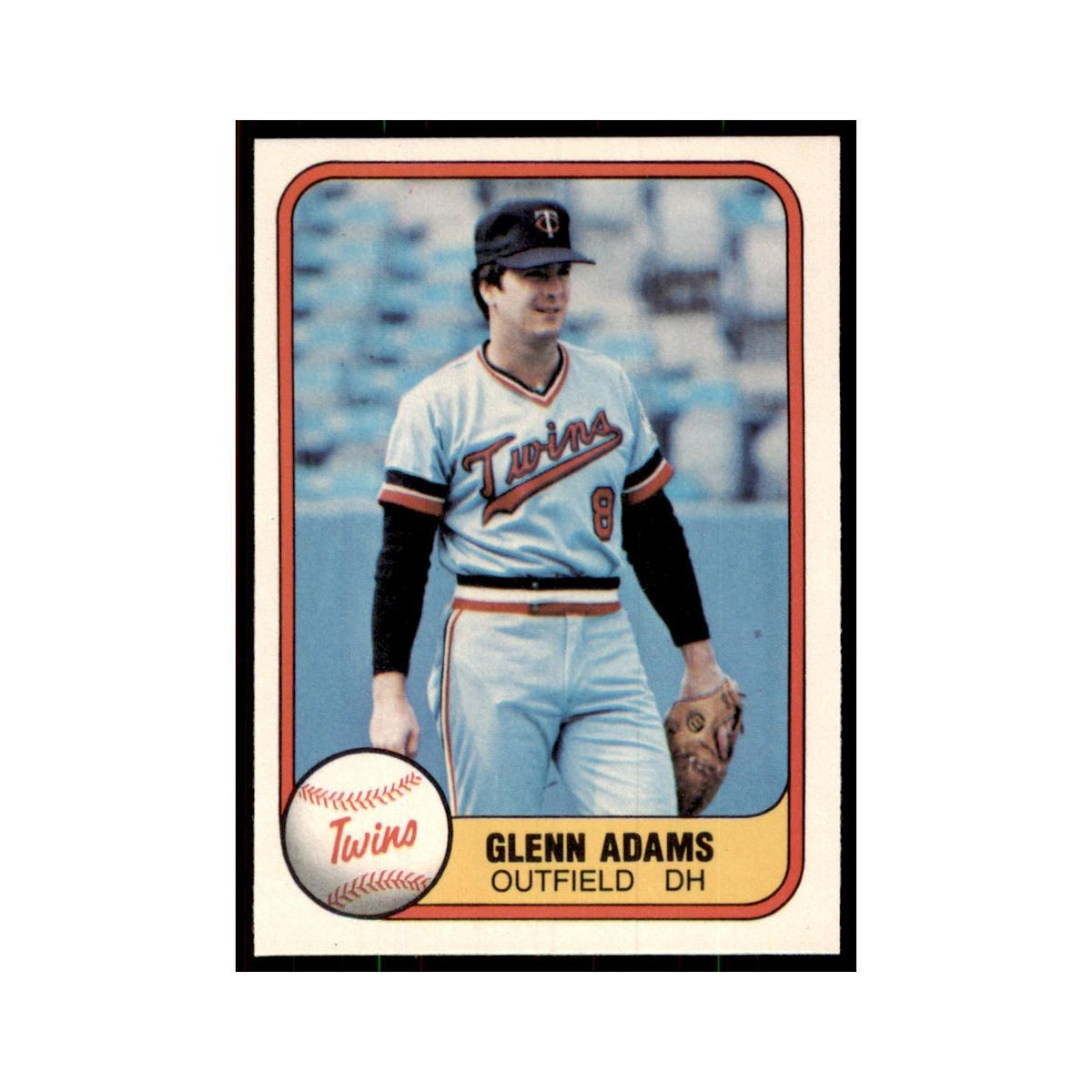 1981 Fleer Glenn Adams Baseball Cards #562