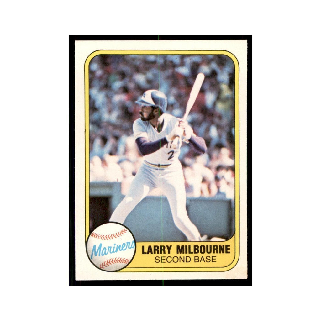1981 Fleer Larry Milbourne Baseball Cards #611