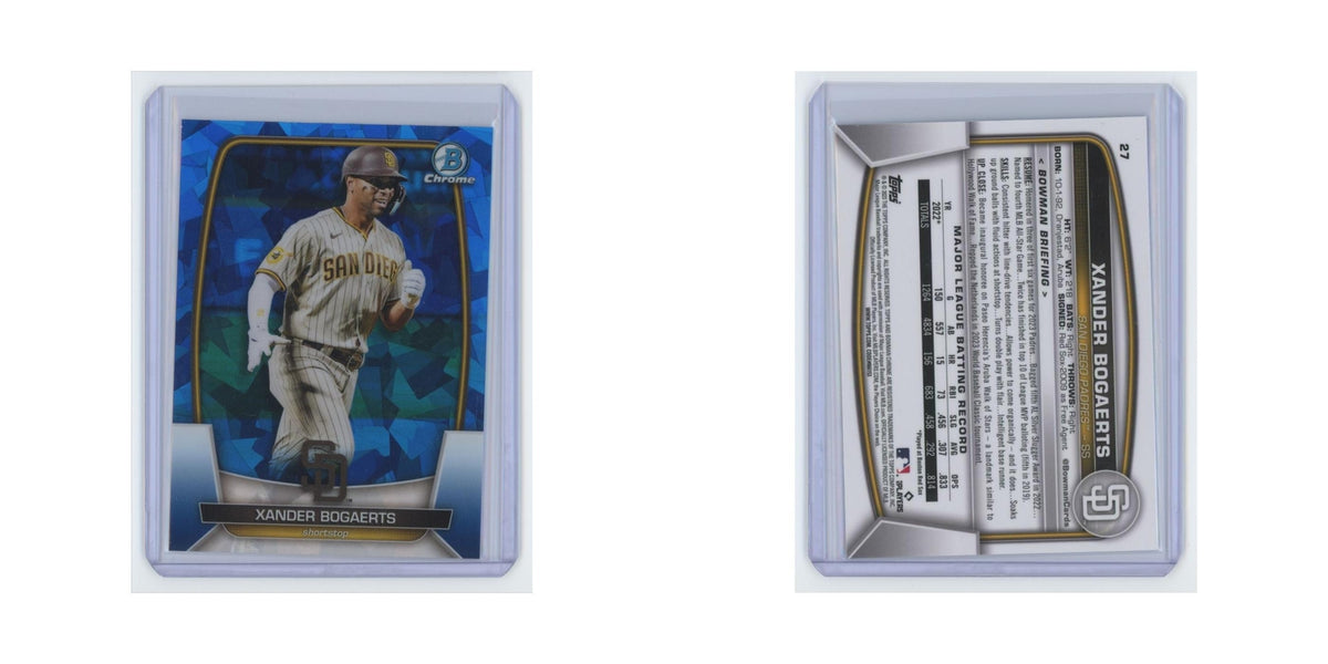 Xander Bogaerts 2023 Bowman Chrome #27 San Diego Padres Baseball Card NM