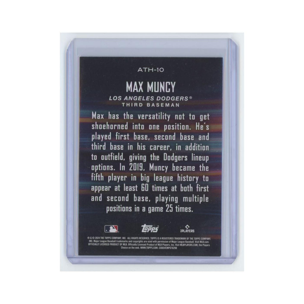 Max Muncy 2024 Topps Around The Horn #ATH-10 Los Angeles Dodgers NM