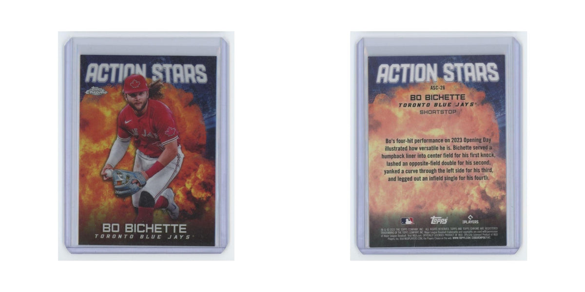 Bo Bichette 2023 Topps Chrome Action Stars #ASC-26 Toronto Blue Jays NM