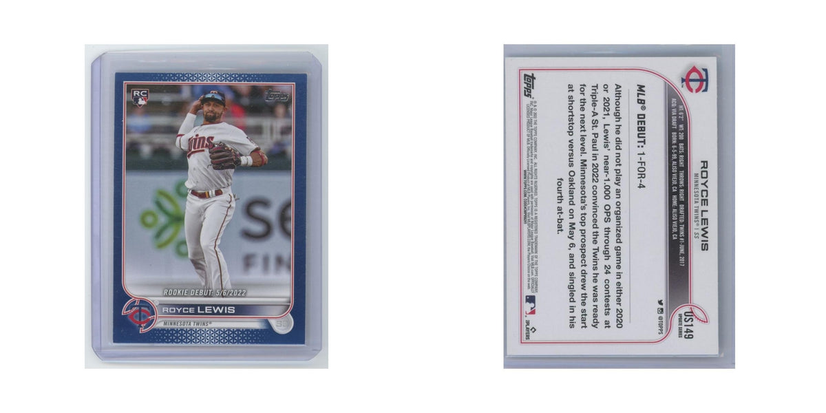 Royce Lewis Rookie 2022 Topps Update #US149 Minnesota Twins Baseball Card NM