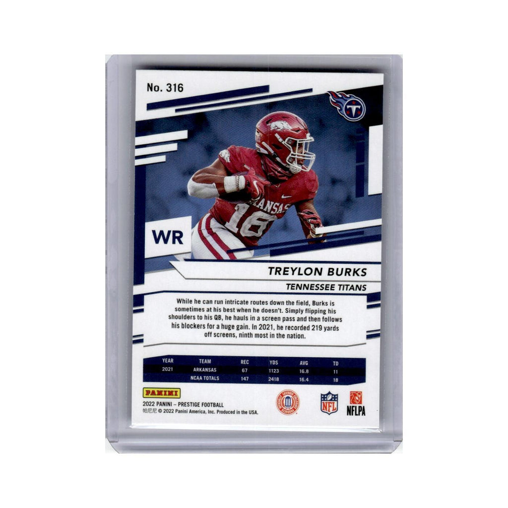 Treylon Burks Rookie 2022 Panini Prestige Xtra Points #316 Tennessee Titans NM