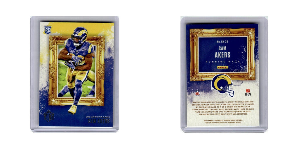 Cam Akers Rookie 2020 Panini Chronicles Gridiron Kings #GK-29 Rams NM