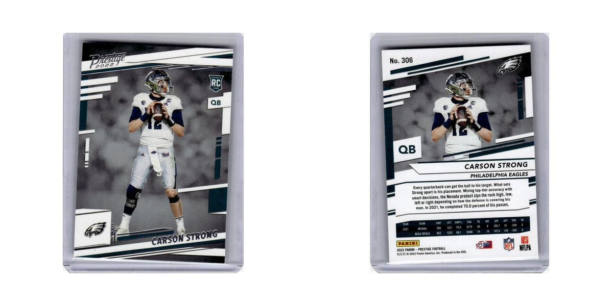 Carson Strong Rookie 2022 Panini Prestige #306 Philadelphia Eagles NM