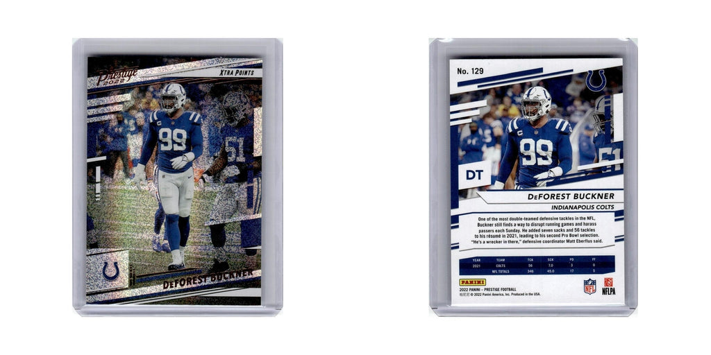 DeForest Buckner 2022 Panini Prestige Xtra Points #129 Indianapolis Colts NM