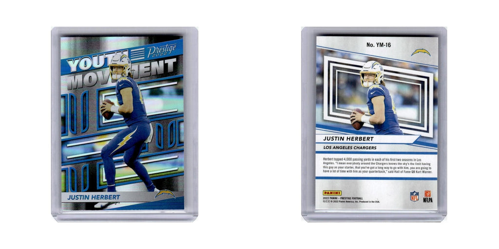Justin Herbert 2022 Panini Prestige Youth Movement #YM-16 Chargers NM