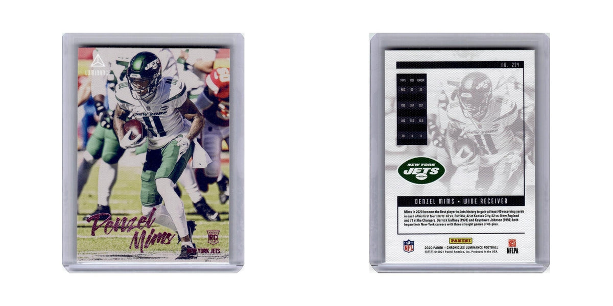 Denzel Mims Rookie 2020 Panini Chronicles Luminance #224 New York Jets NM