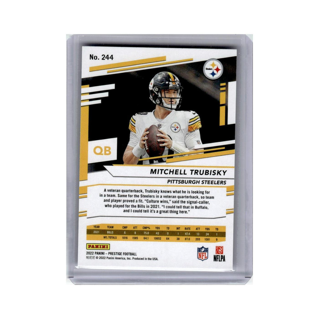 Mitchell Trubisky 2022 Panini Prestige Xtra Points #244 Pittsburgh Steelers NM