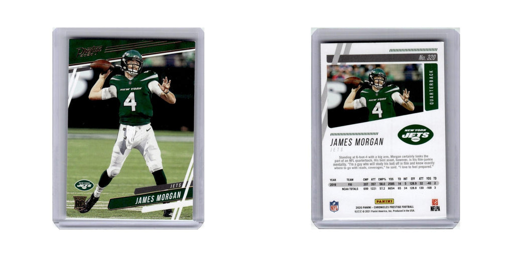 James Morgan Rookie 2020 Panini Chronicles Prestige #320 New York Jets NM