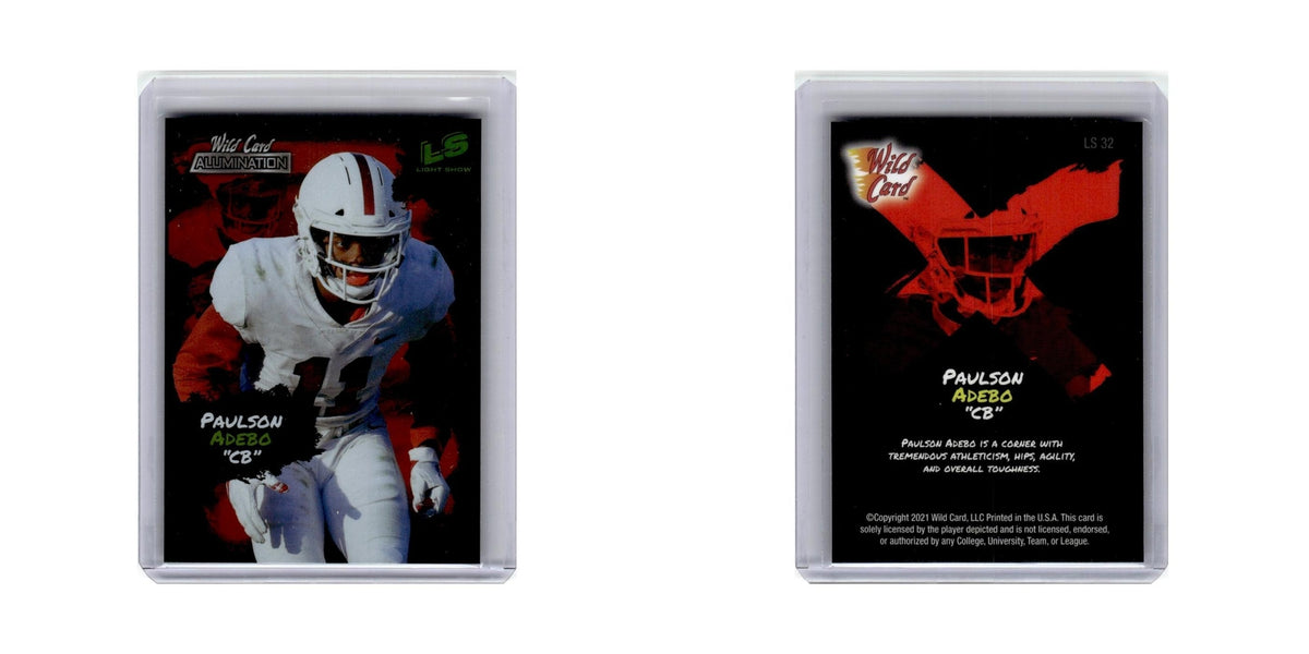 Paulson Adebo 2021 Wild Card Alumination #LS32 Football Card NM