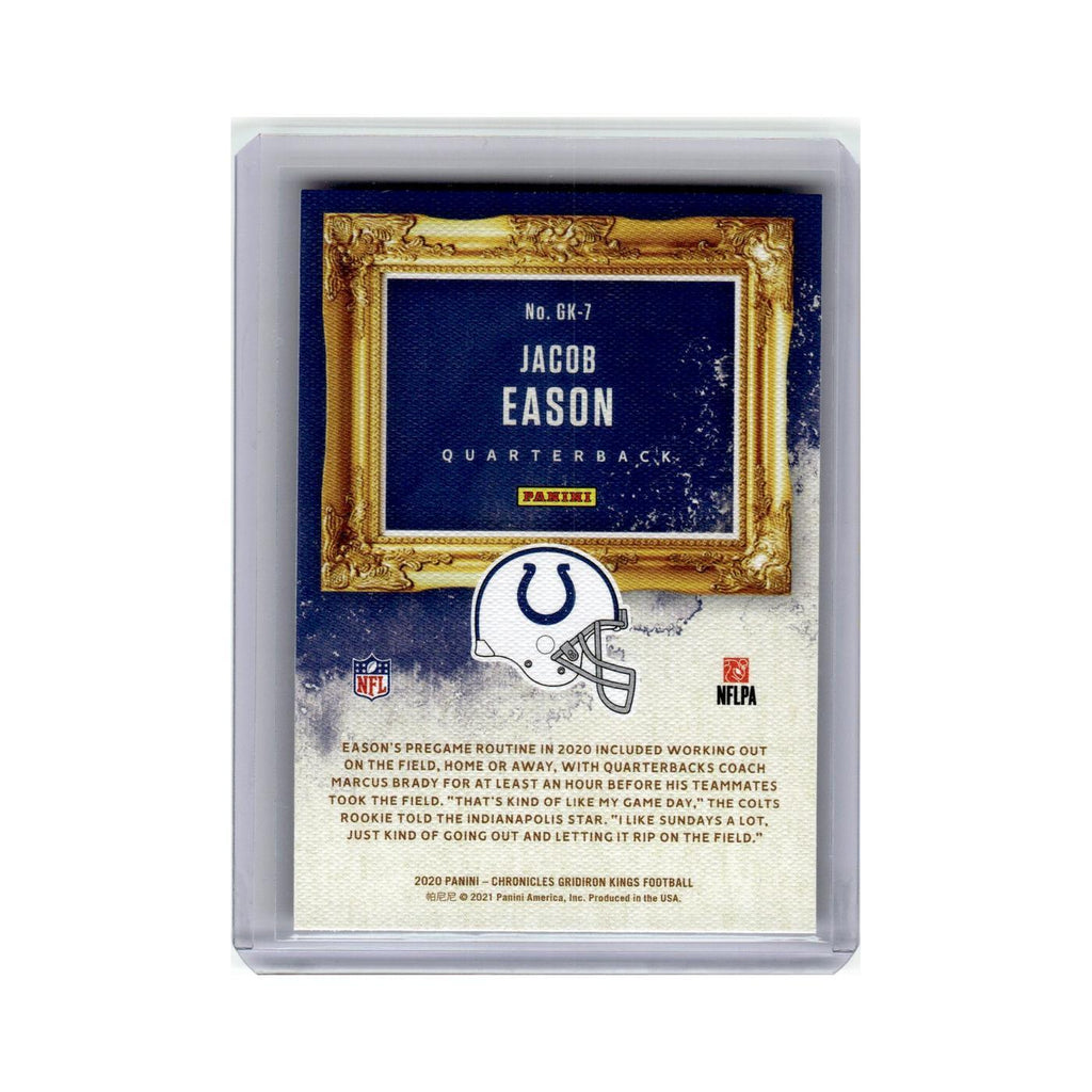 Jacob Eason Rookie 2020 Panini Chronicles Gridiron Kings #GK-7 Colts NM