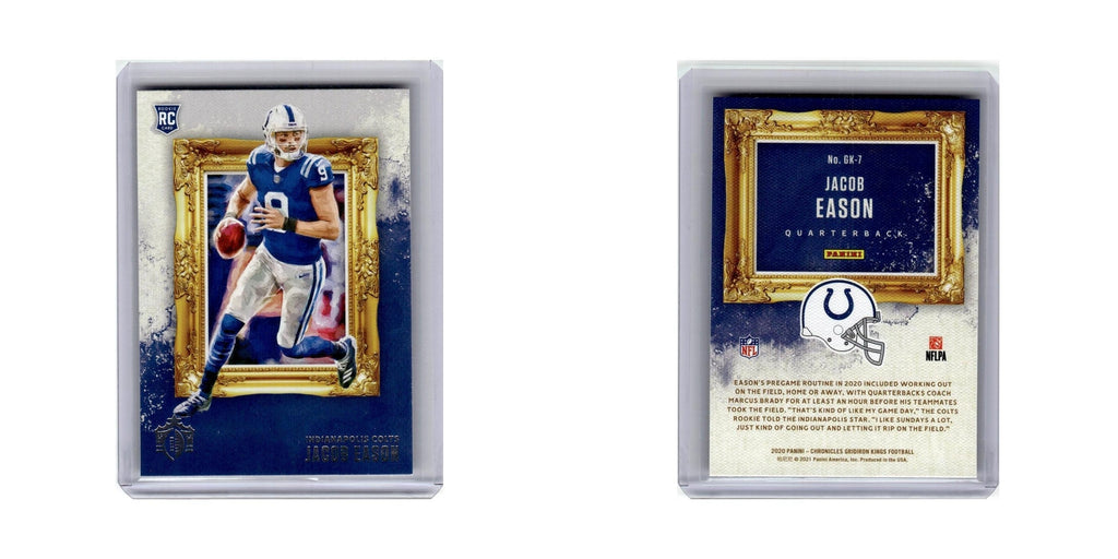 Jacob Eason Rookie 2020 Panini Chronicles Gridiron Kings #GK-7 Colts NM