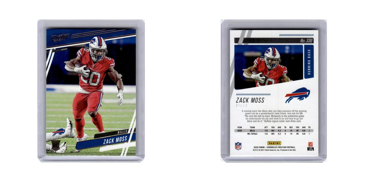 Zack Moss 2020 Panini Chronicles Prestige #330 Buffalo Bills Football Card NM