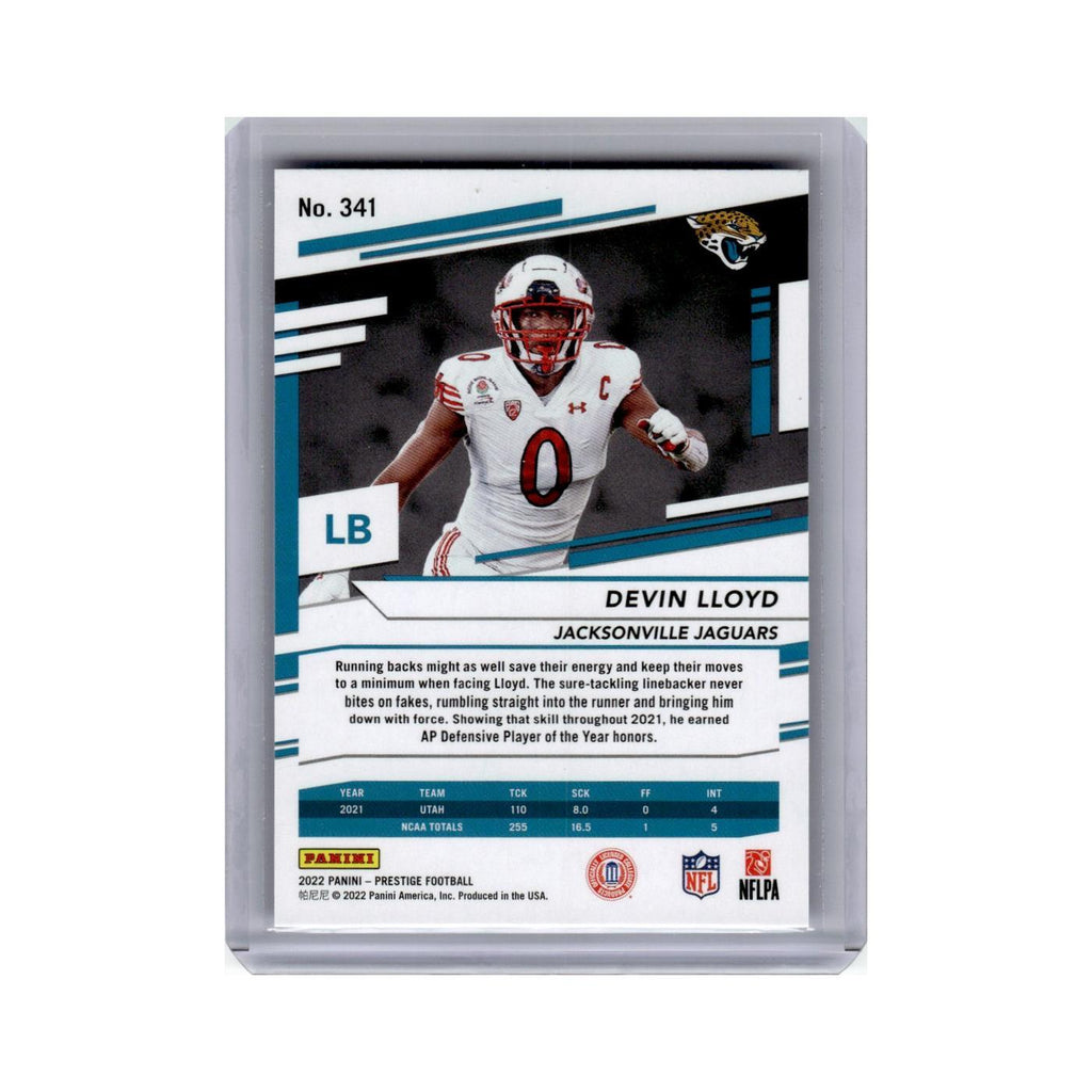 Devin Lloyd Rookie 2022 Panini Prestige Xtra Points #341 Jacksonville Jaguars NM