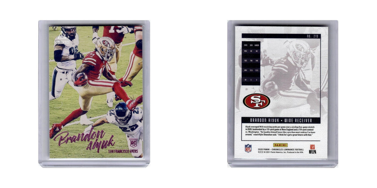 Brandon Aiyuk Rookie 2020 Panini Chronicles Luminance #219 49ers NM