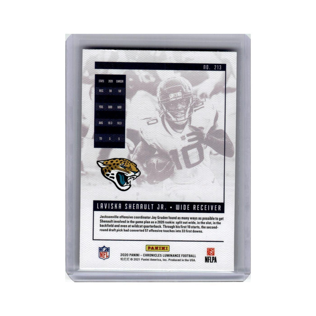 Lavishka Shenault Jr Rookie 2020 Panini Chronicles Luminance #213 Jaguars NM