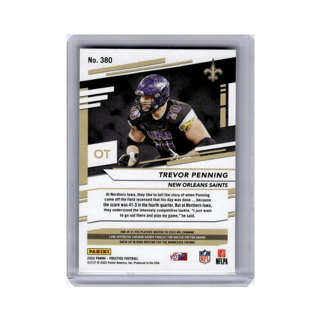 Trevor Penning Rookie 2022 Panini Prestige #380 New Orleans Saints NM