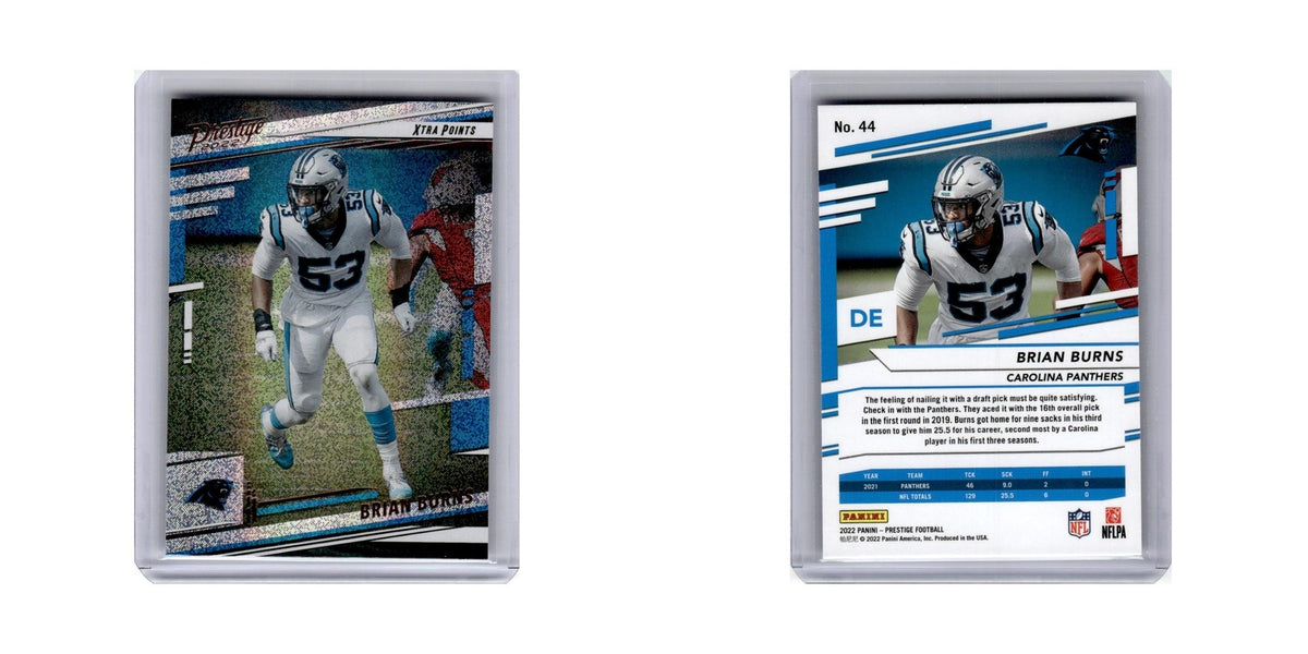 Brian Burns 2022 Panini Prestige Xtra Points #44 Carolina Panthers NM
