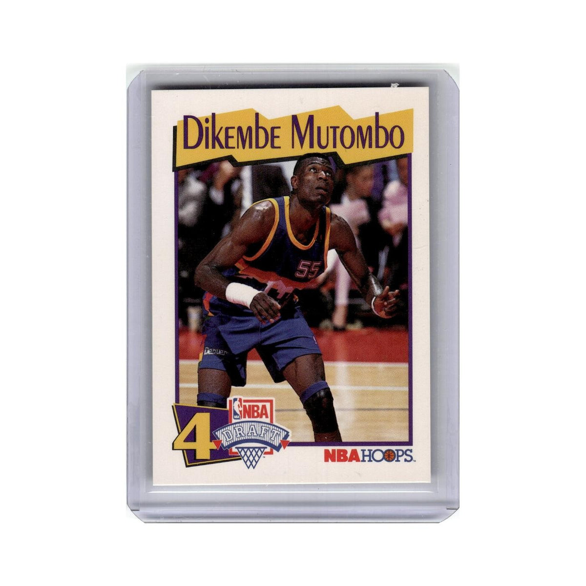 Dikembe Mutombo 1991 NBA Hoops #48 Denver Nuggets Basketball Card NM
