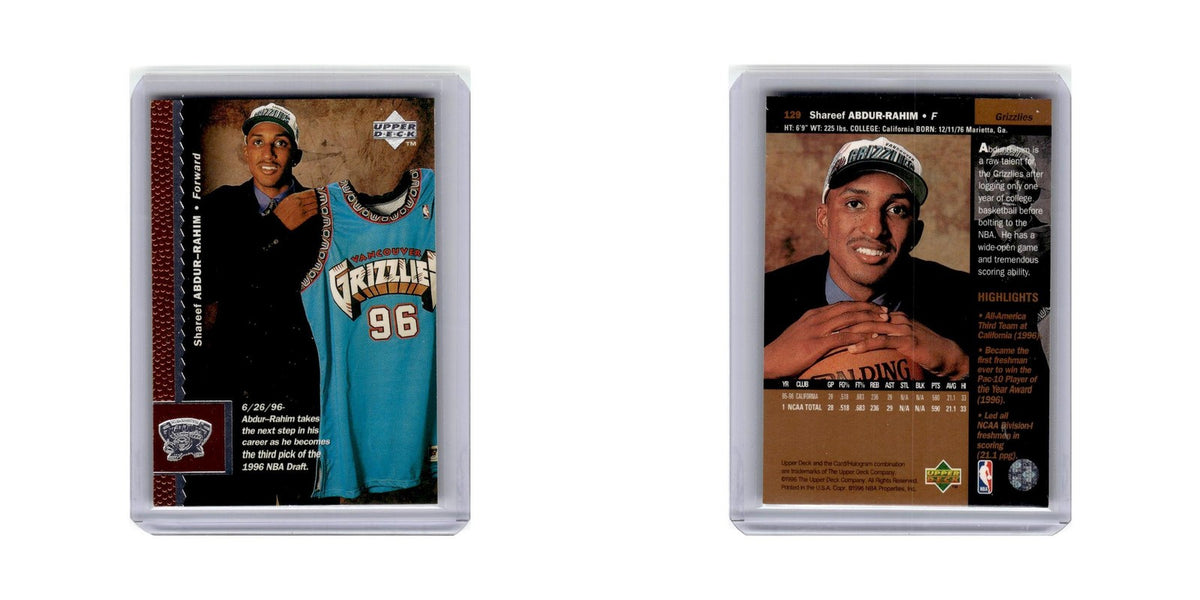 Shareef Abdur-Rahim 1996 Upper Deck #129 Vancouver Grizzlies Basketball Card NM