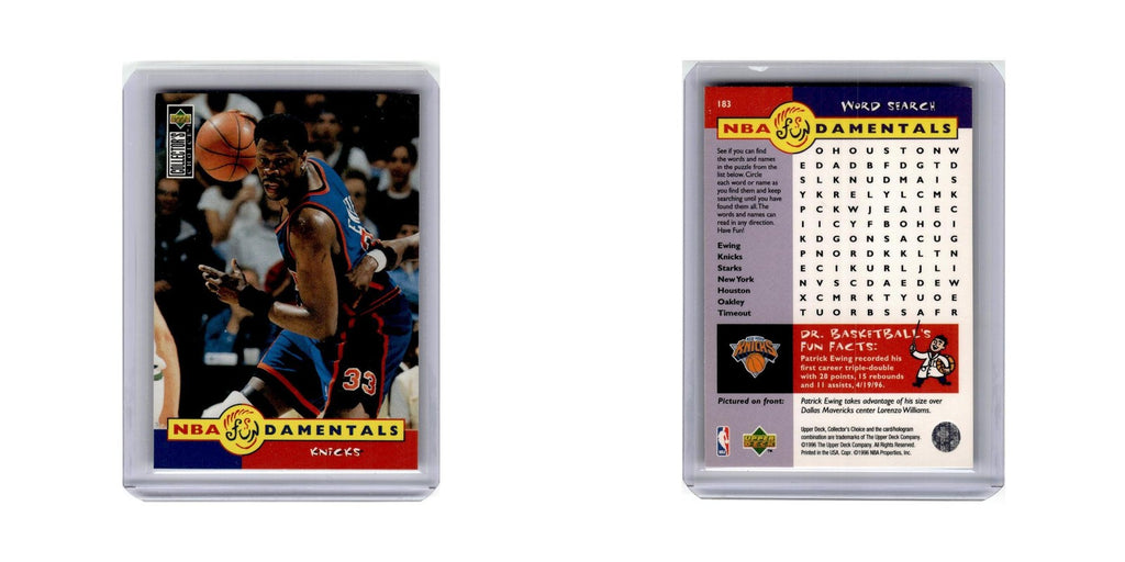 Patrick Ewing 1996 Collector's Choice Fundamentals #183 New York Knicks NM