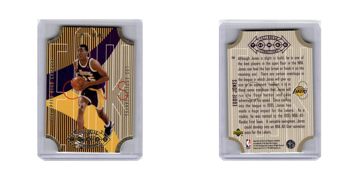 Eddie Jones 1996 Upper Deck Fastbreak #FB9 Los Angeles Lakers Basketball Card NM