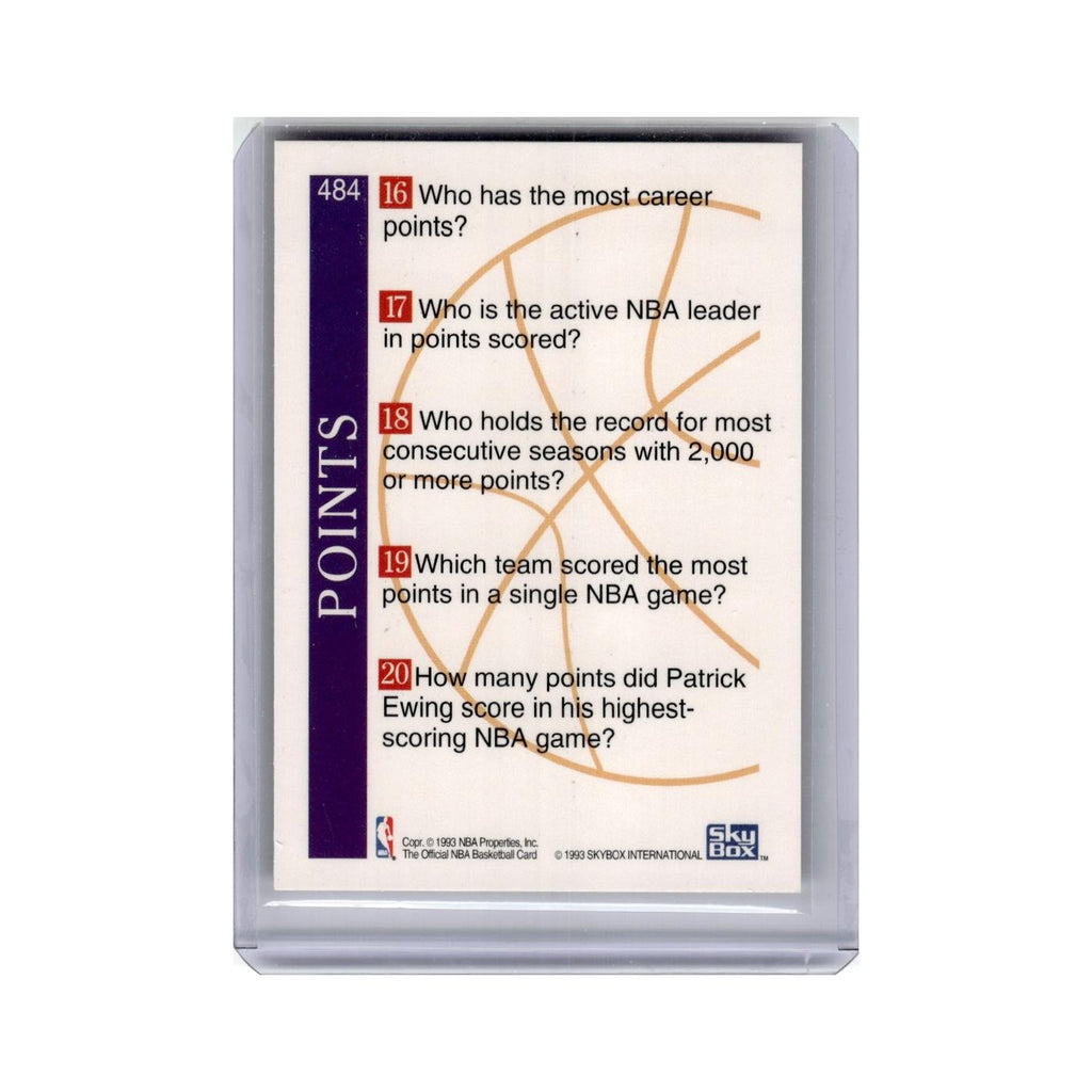 Patrick Ewing 1993 Skybox NBA Hoops #484 New York Knicks Basketball Card NM