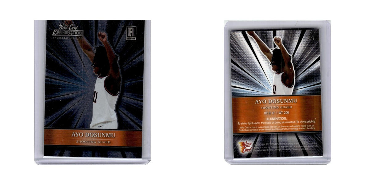 Ayo Dosunmu 2022 Wild Card Alumination #ABC-7 Basketball Card NM