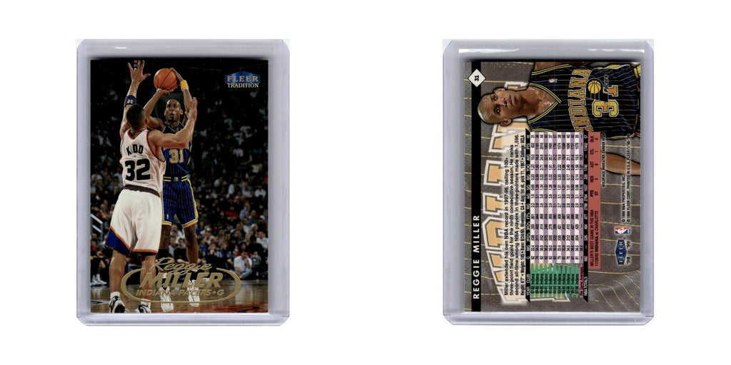 Reggie Miller 1998 Fleer Tradition #31 Indiana Pacers Basketball Card NM
