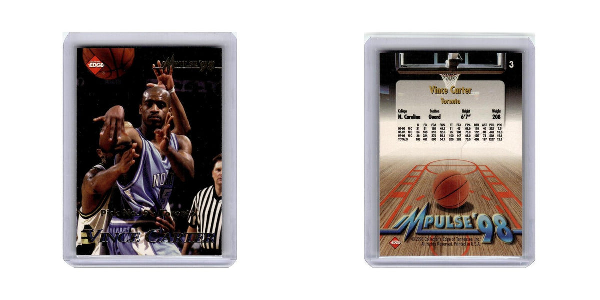 Vince Carter 1998 Collector's Edge Impulse #3 Toronto Raptors Basketball Card NM