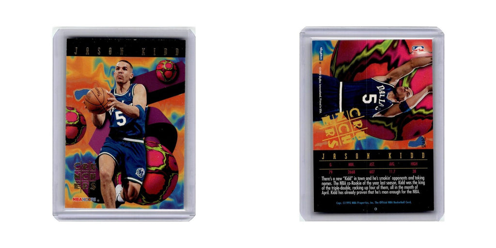 Jason Kidd 1995 Hoops Crunchers #24 Dallas Mavericks Basketball Card NM