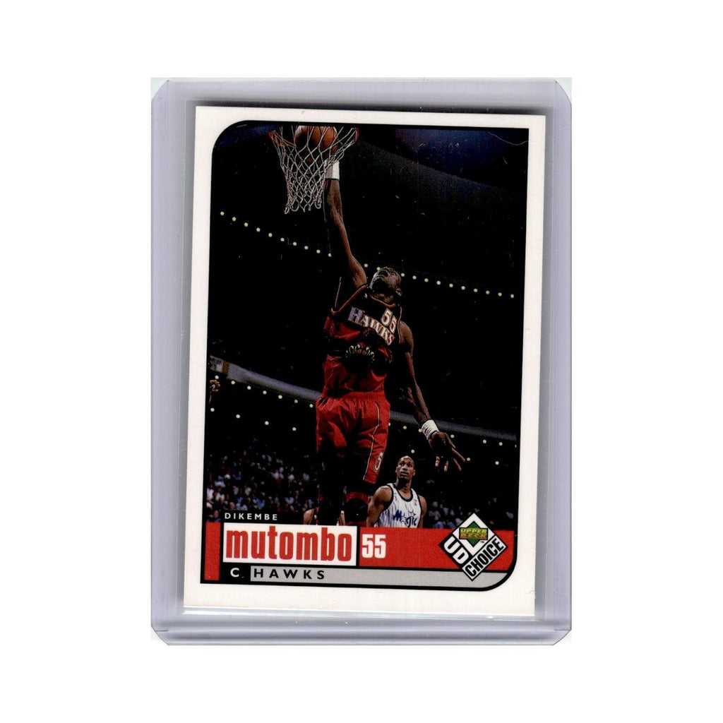 Dikembe Mutombo 1998 UD Choice #1 Atlanta Hawks Basketball Card NM