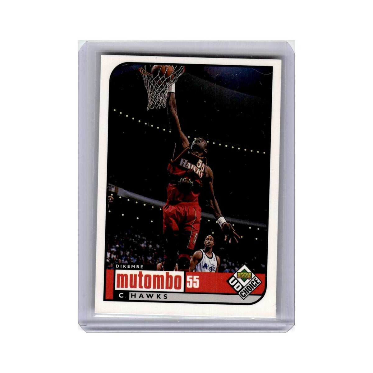 Dikembe Mutombo 1998 UD Choice #1 Atlanta Hawks Basketball Card NM