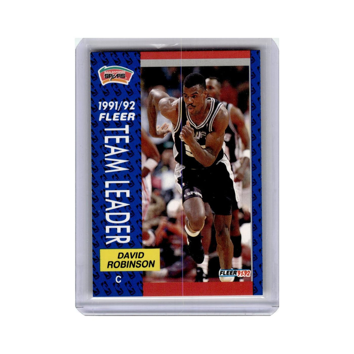 David Robinson 1991 Fleer #395 San Antonio Spurs Basketball Card NM