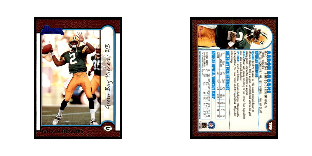 1999 Bowman Aaron Brooks RC Football Cards #199