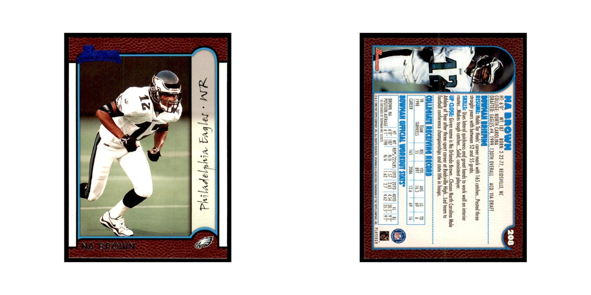 1999 Bowman Na Brown RC Football Cards #208