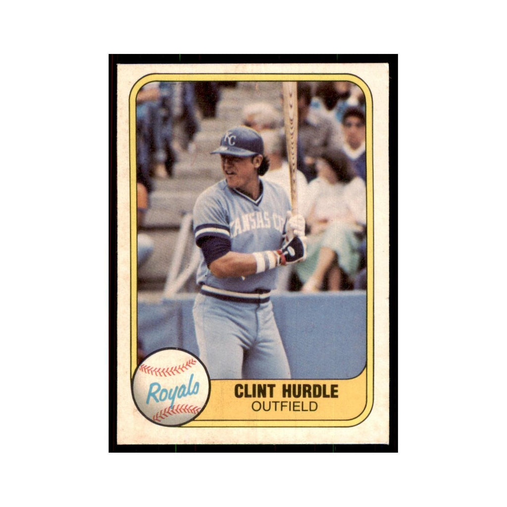 1981 Fleer Clint Hurdle Baseball Cards #45