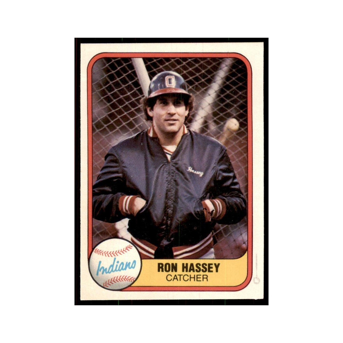 1981 Fleer Ron Hassey Baseball Cards #405